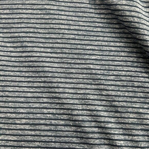 Adidas Shirt Men Size 2XL Golf Feeder Striped Polo Short Sleeve Blue Performance - Picture 5 of 14